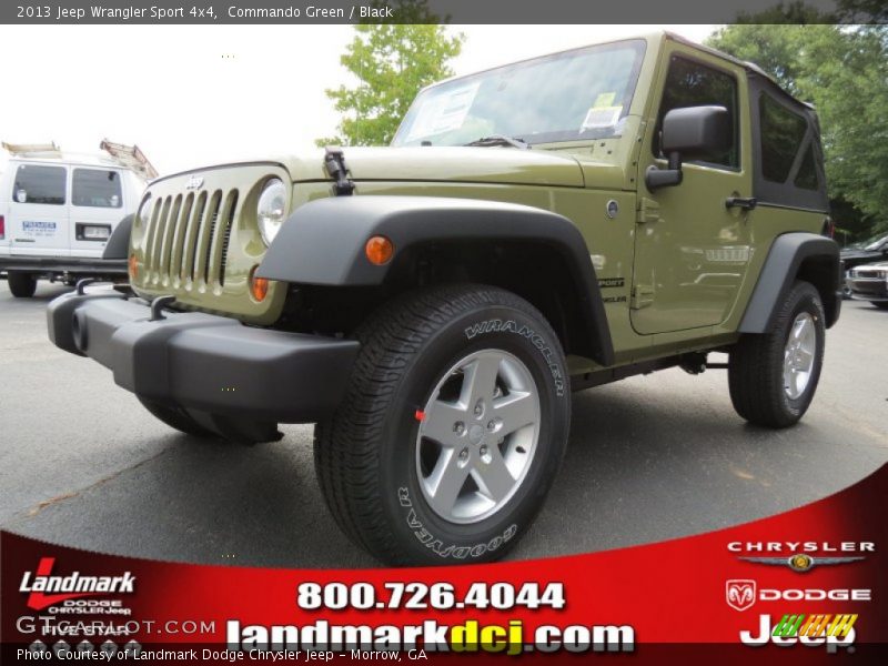 Commando Green / Black 2013 Jeep Wrangler Sport 4x4