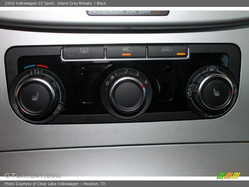 Island Grey Metallic / Black 2009 Volkswagen CC Sport