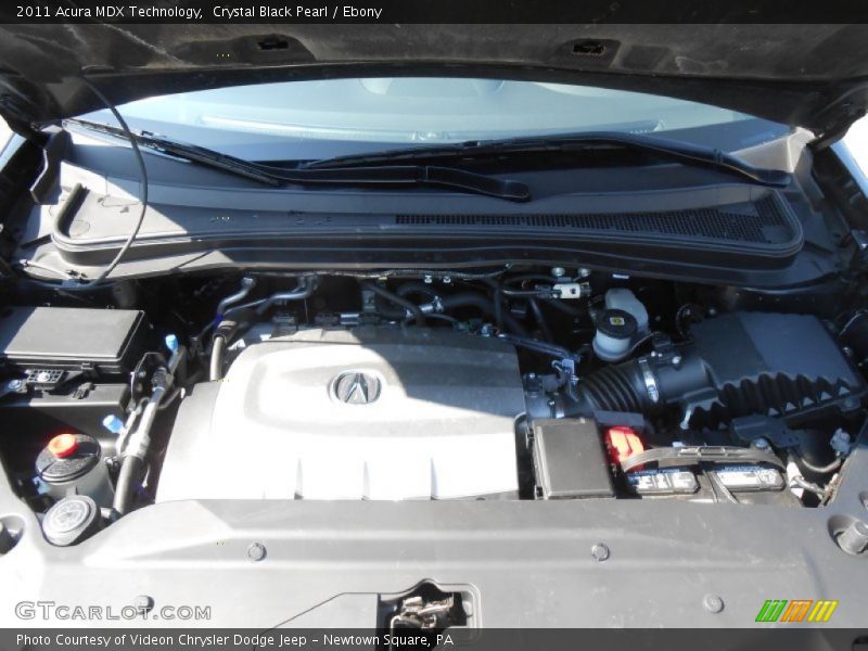 Crystal Black Pearl / Ebony 2011 Acura MDX Technology