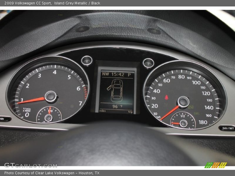 Island Grey Metallic / Black 2009 Volkswagen CC Sport