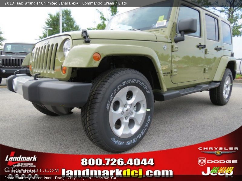 Commando Green / Black 2013 Jeep Wrangler Unlimited Sahara 4x4