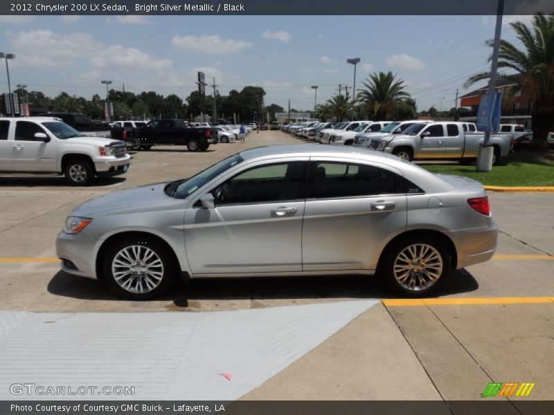 Bright Silver Metallic / Black 2012 Chrysler 200 LX Sedan