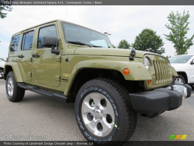 Commando Green / Black 2013 Jeep Wrangler Unlimited Sahara 4x4