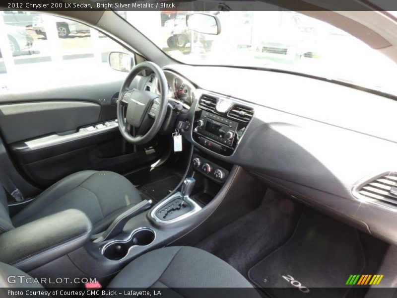 Bright Silver Metallic / Black 2012 Chrysler 200 LX Sedan