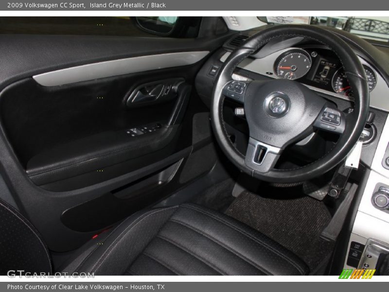 Island Grey Metallic / Black 2009 Volkswagen CC Sport