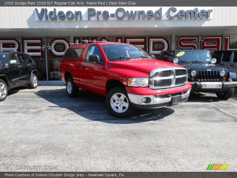 Flame Red / Dark Slate Gray 2005 Dodge Ram 1500 SLT Regular Cab 4x4