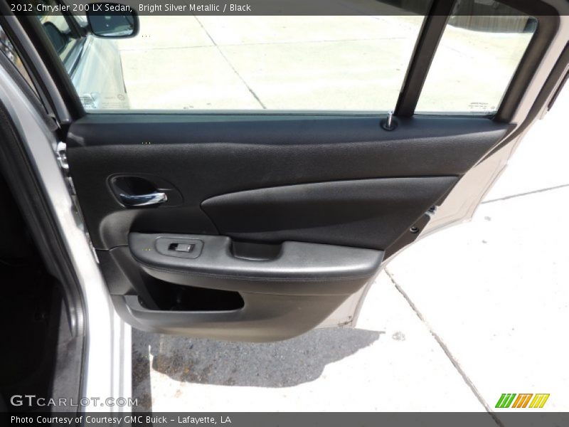 Bright Silver Metallic / Black 2012 Chrysler 200 LX Sedan