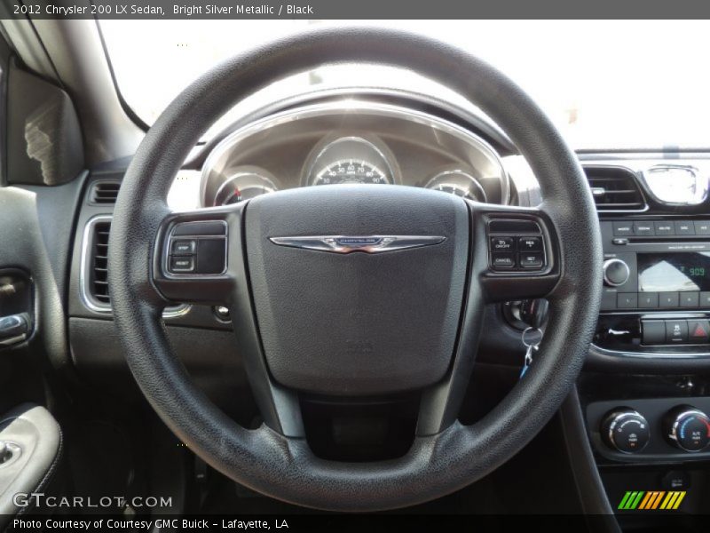 Bright Silver Metallic / Black 2012 Chrysler 200 LX Sedan