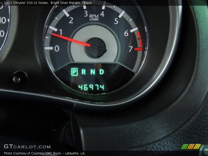 Bright Silver Metallic / Black 2012 Chrysler 200 LX Sedan