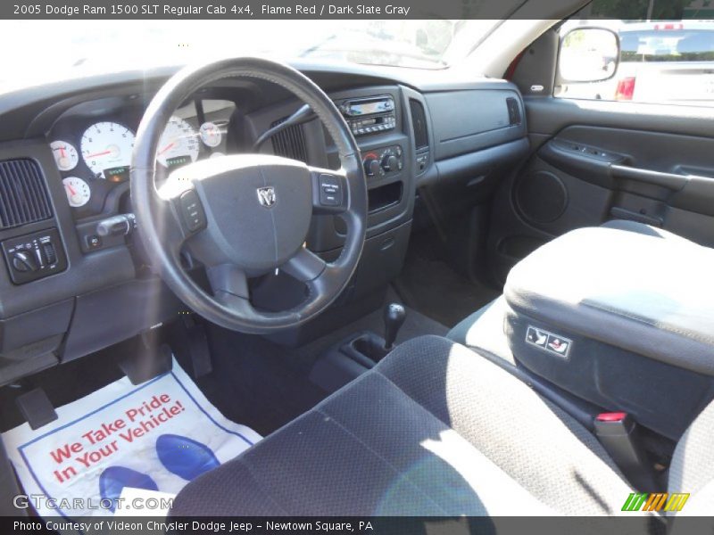 Flame Red / Dark Slate Gray 2005 Dodge Ram 1500 SLT Regular Cab 4x4