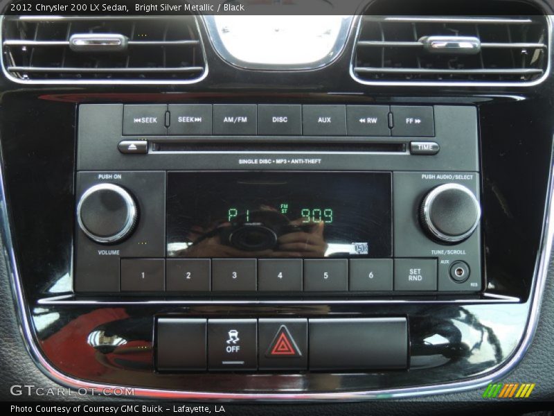 Bright Silver Metallic / Black 2012 Chrysler 200 LX Sedan