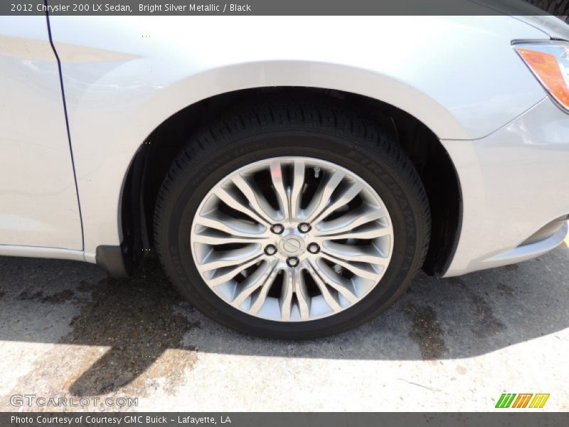 Bright Silver Metallic / Black 2012 Chrysler 200 LX Sedan