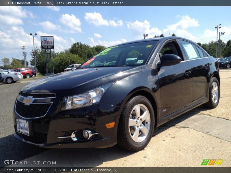 Black Granite Metallic / Jet Black Leather 2011 Chevrolet Cruze LT/RS