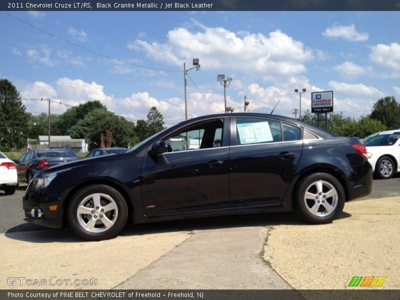 Black Granite Metallic / Jet Black Leather 2011 Chevrolet Cruze LT/RS