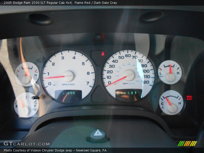 Flame Red / Dark Slate Gray 2005 Dodge Ram 1500 SLT Regular Cab 4x4