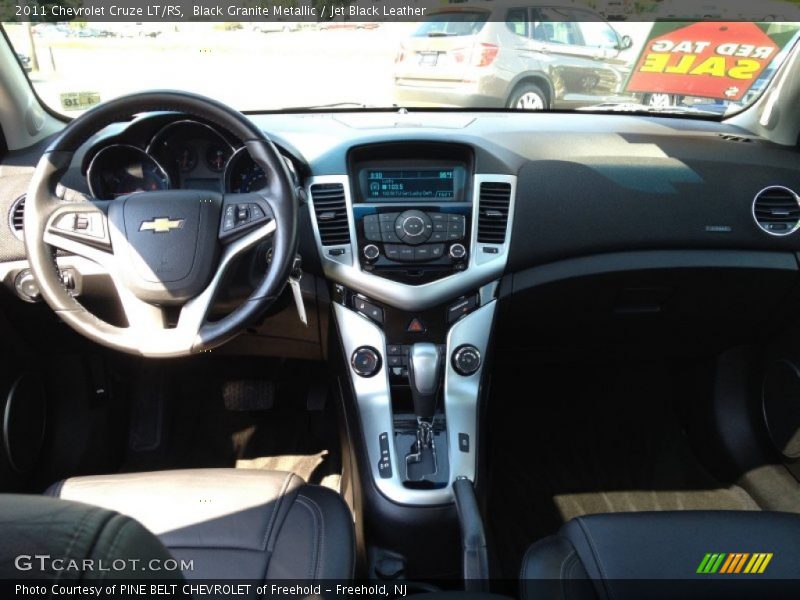 Black Granite Metallic / Jet Black Leather 2011 Chevrolet Cruze LT/RS