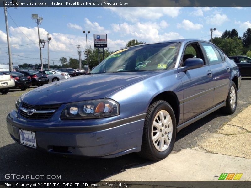 Medium Regal Blue Metallic / Medium Gray 2000 Chevrolet Impala