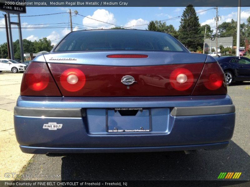 Medium Regal Blue Metallic / Medium Gray 2000 Chevrolet Impala