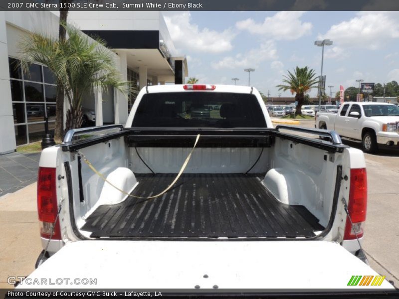 Summit White / Ebony Black 2007 GMC Sierra 1500 SLE Crew Cab