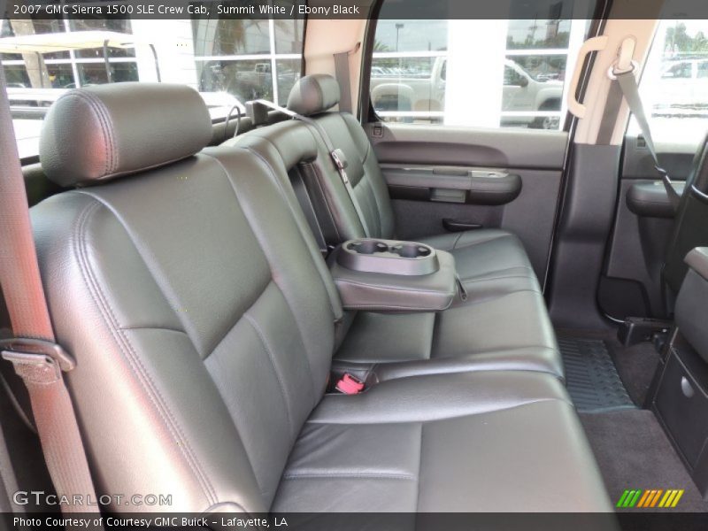 Summit White / Ebony Black 2007 GMC Sierra 1500 SLE Crew Cab