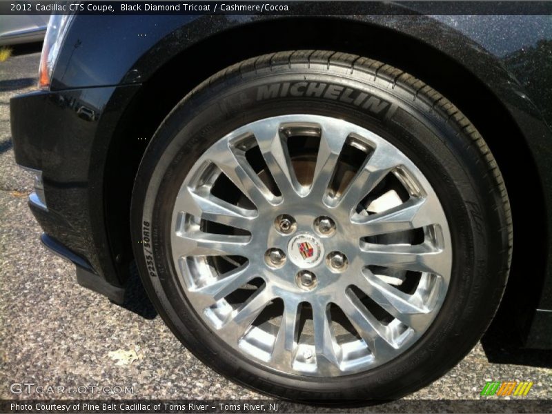 Black Diamond Tricoat / Cashmere/Cocoa 2012 Cadillac CTS Coupe