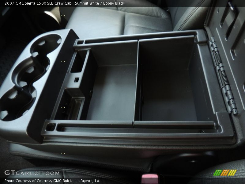Summit White / Ebony Black 2007 GMC Sierra 1500 SLE Crew Cab
