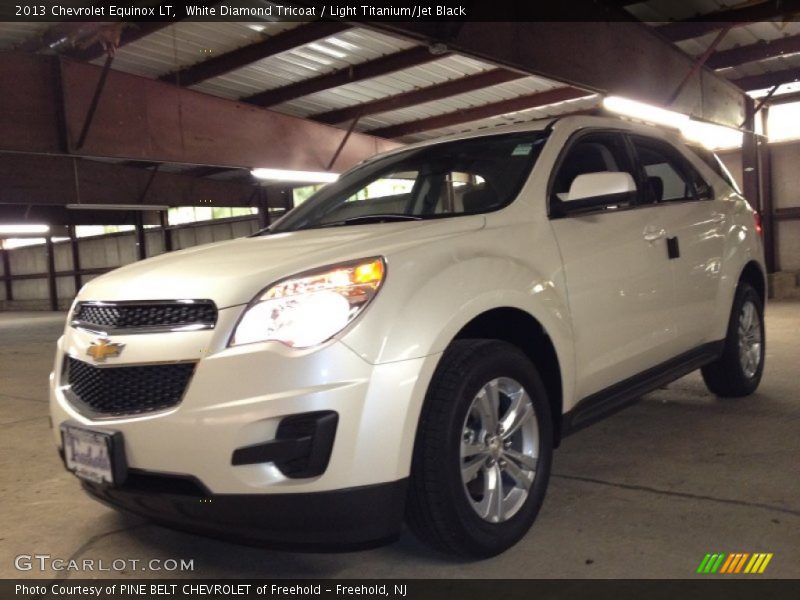 White Diamond Tricoat / Light Titanium/Jet Black 2013 Chevrolet Equinox LT