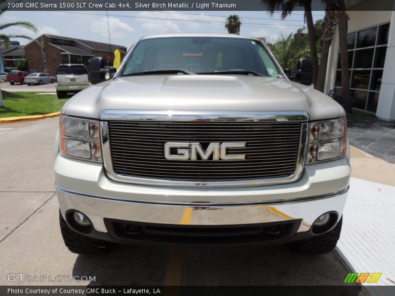 Silver Birch Metallic / Light Titanium 2008 GMC Sierra 1500 SLT Crew Cab 4x4