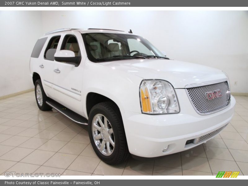 Summit White / Cocoa/Light Cashmere 2007 GMC Yukon Denali AWD