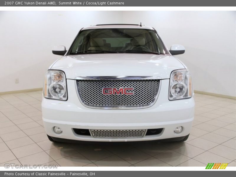 Summit White / Cocoa/Light Cashmere 2007 GMC Yukon Denali AWD