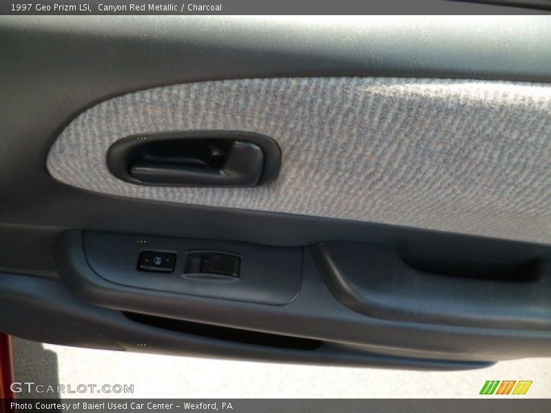 Canyon Red Metallic / Charcoal 1997 Geo Prizm LSi