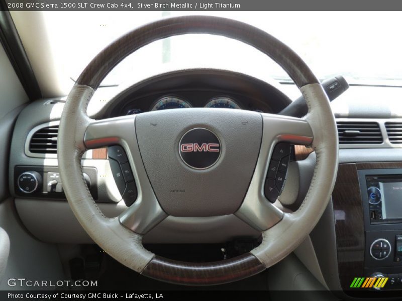 Silver Birch Metallic / Light Titanium 2008 GMC Sierra 1500 SLT Crew Cab 4x4