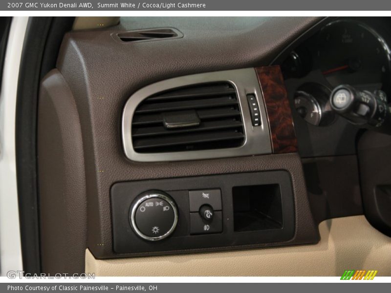 Summit White / Cocoa/Light Cashmere 2007 GMC Yukon Denali AWD