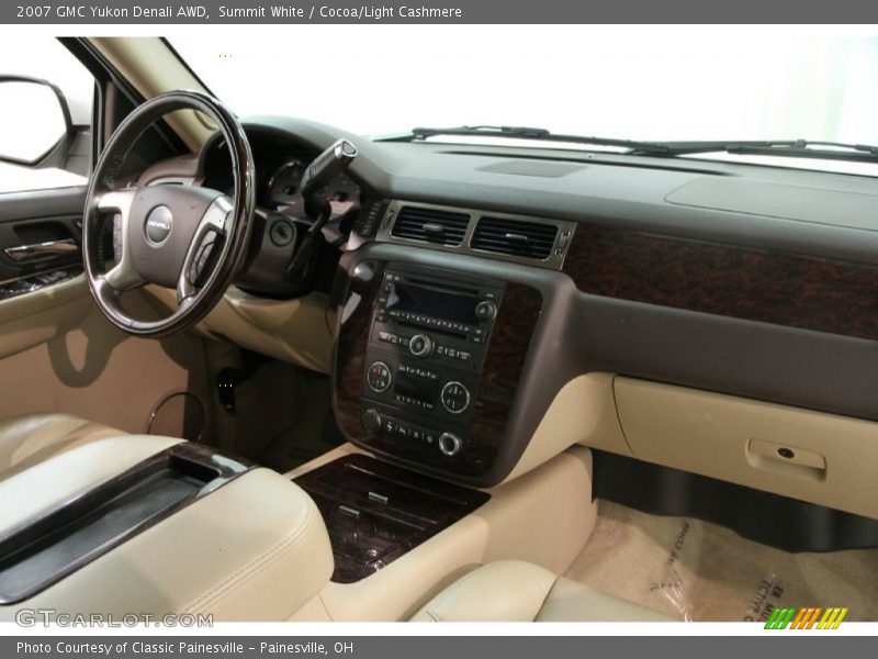 Summit White / Cocoa/Light Cashmere 2007 GMC Yukon Denali AWD