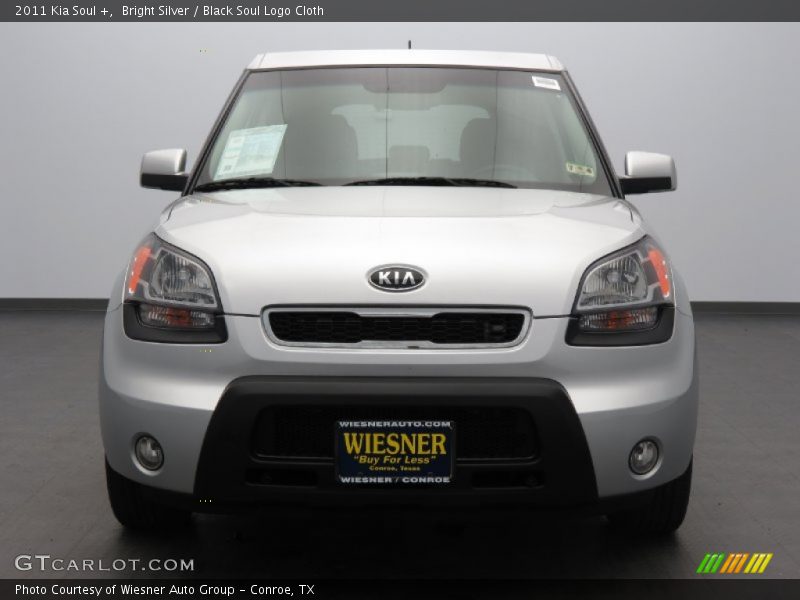 Bright Silver / Black Soul Logo Cloth 2011 Kia Soul +