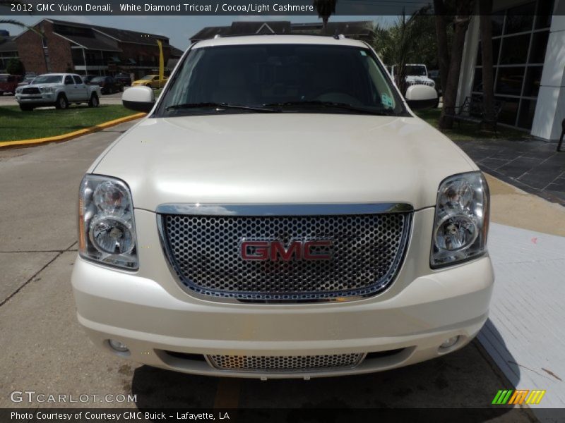 White Diamond Tricoat / Cocoa/Light Cashmere 2012 GMC Yukon Denali