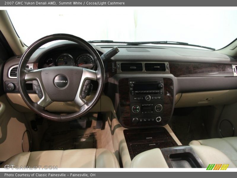 Summit White / Cocoa/Light Cashmere 2007 GMC Yukon Denali AWD