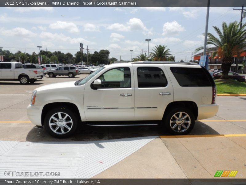 White Diamond Tricoat / Cocoa/Light Cashmere 2012 GMC Yukon Denali
