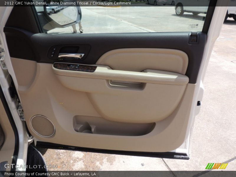 White Diamond Tricoat / Cocoa/Light Cashmere 2012 GMC Yukon Denali
