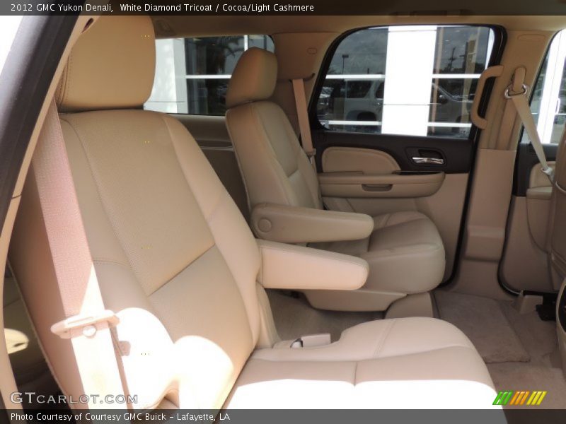 White Diamond Tricoat / Cocoa/Light Cashmere 2012 GMC Yukon Denali
