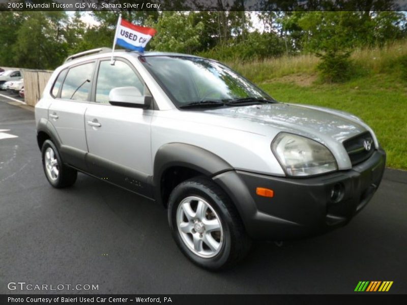 Sahara Silver / Gray 2005 Hyundai Tucson GLS V6