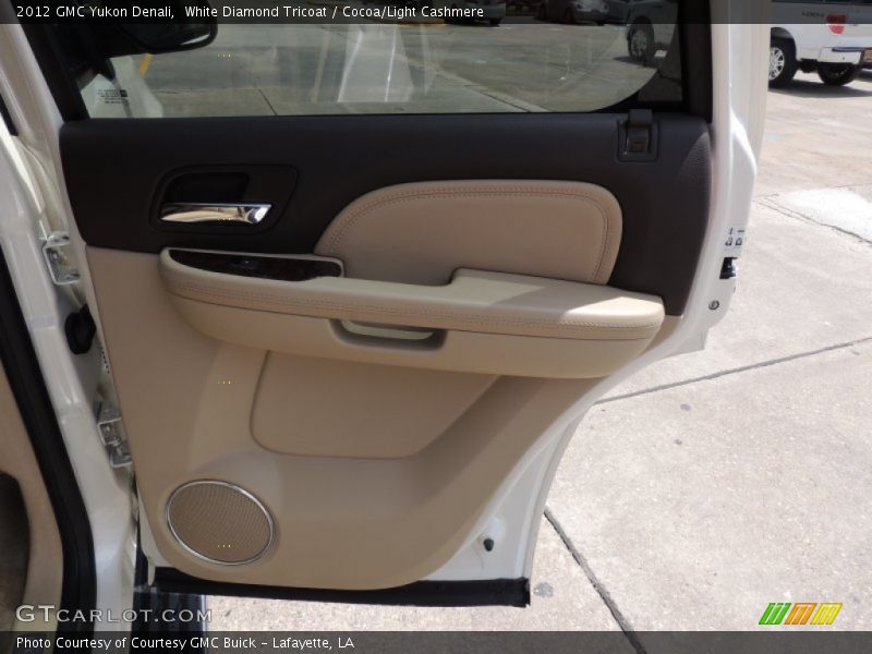 White Diamond Tricoat / Cocoa/Light Cashmere 2012 GMC Yukon Denali