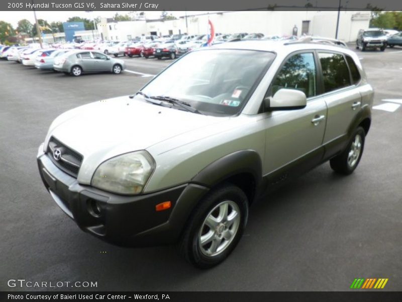 Sahara Silver / Gray 2005 Hyundai Tucson GLS V6