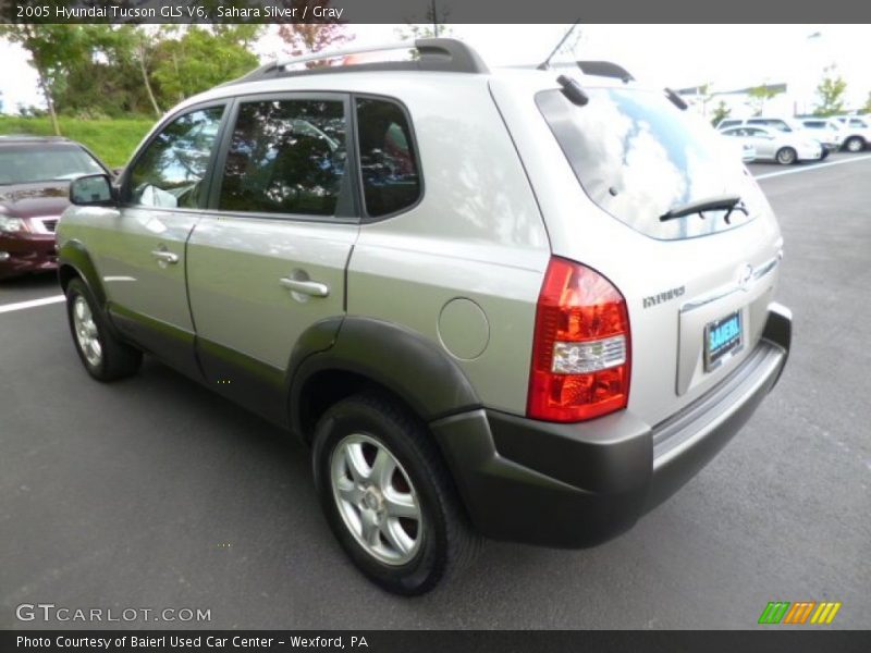 Sahara Silver / Gray 2005 Hyundai Tucson GLS V6