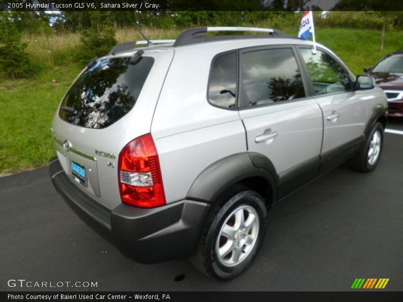 Sahara Silver / Gray 2005 Hyundai Tucson GLS V6