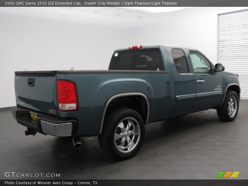 Stealth Gray Metallic / Dark Titanium/Light Titanium 2009 GMC Sierra 1500 SLE Extended Cab