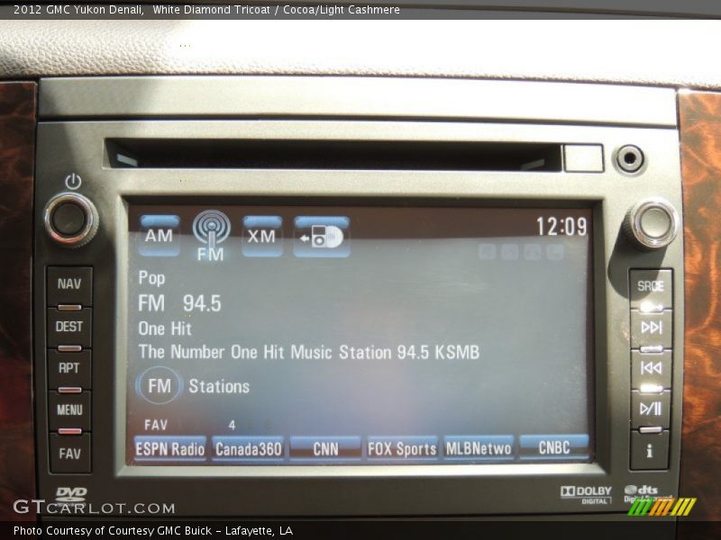 White Diamond Tricoat / Cocoa/Light Cashmere 2012 GMC Yukon Denali