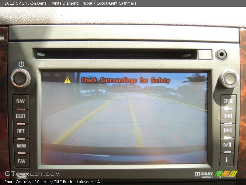 White Diamond Tricoat / Cocoa/Light Cashmere 2012 GMC Yukon Denali