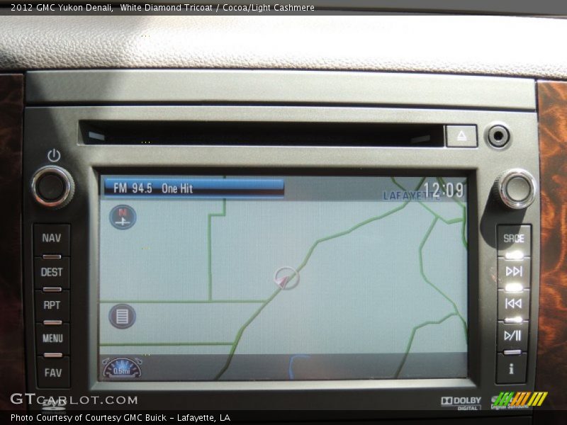 White Diamond Tricoat / Cocoa/Light Cashmere 2012 GMC Yukon Denali