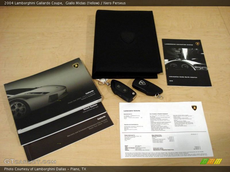 Giallo Midas (Yellow) / Nero Perseus 2004 Lamborghini Gallardo Coupe